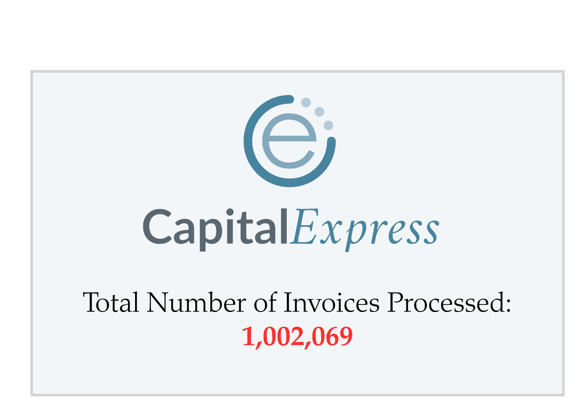 CapitalExpress Total Invoices
